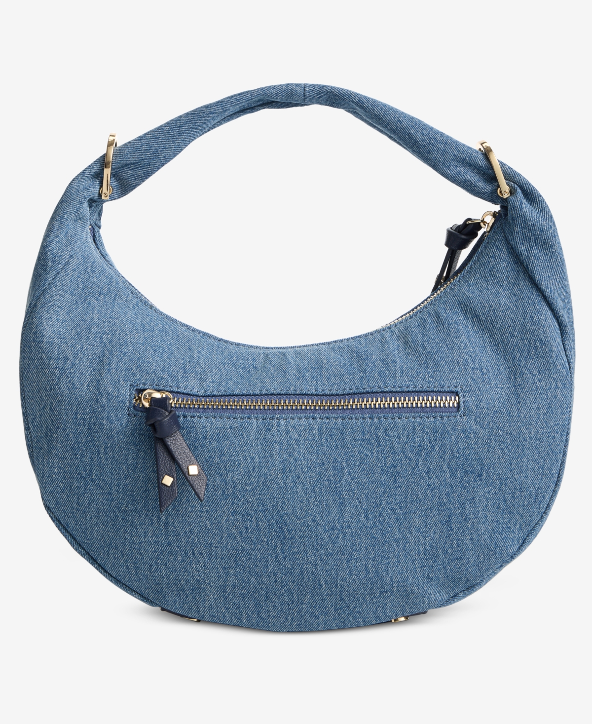 On 34th Harlowwe Denim Top Handle Small Crossbody, Exclusively At Macy's In Blue Notte