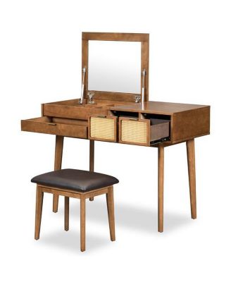 Classic Makeup Vanity Set for Elegant Storage and Beauty Organization
