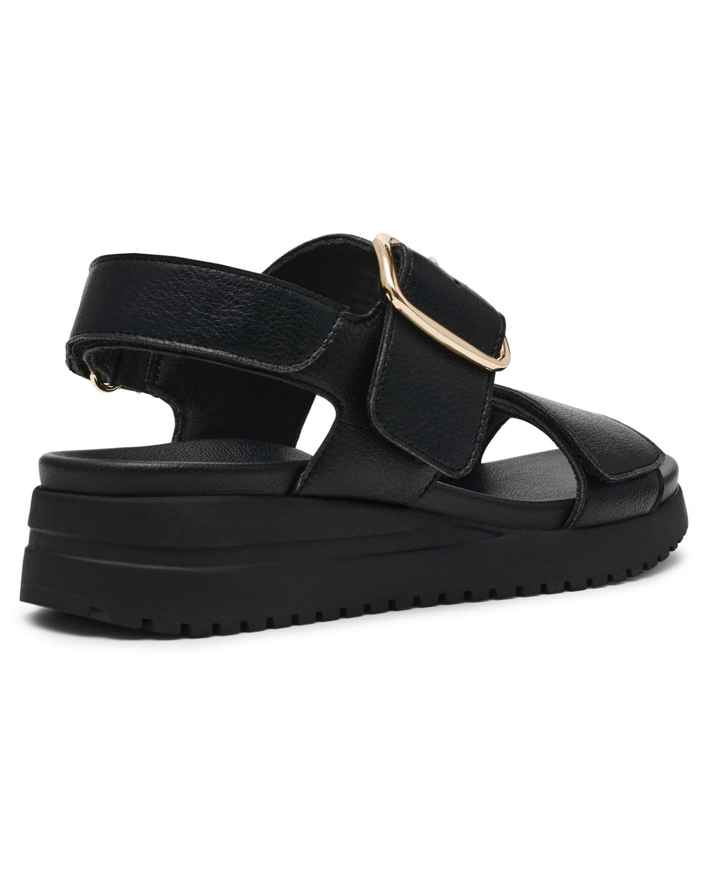 Женские сандалии Anne Klein Evanti Buckle Double Strap Sporty, цвет: Чёрный — фото 6