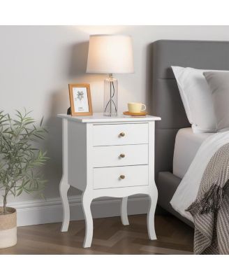 Elegant Bedside Table for Bedroom Storage and Nightstand Organization