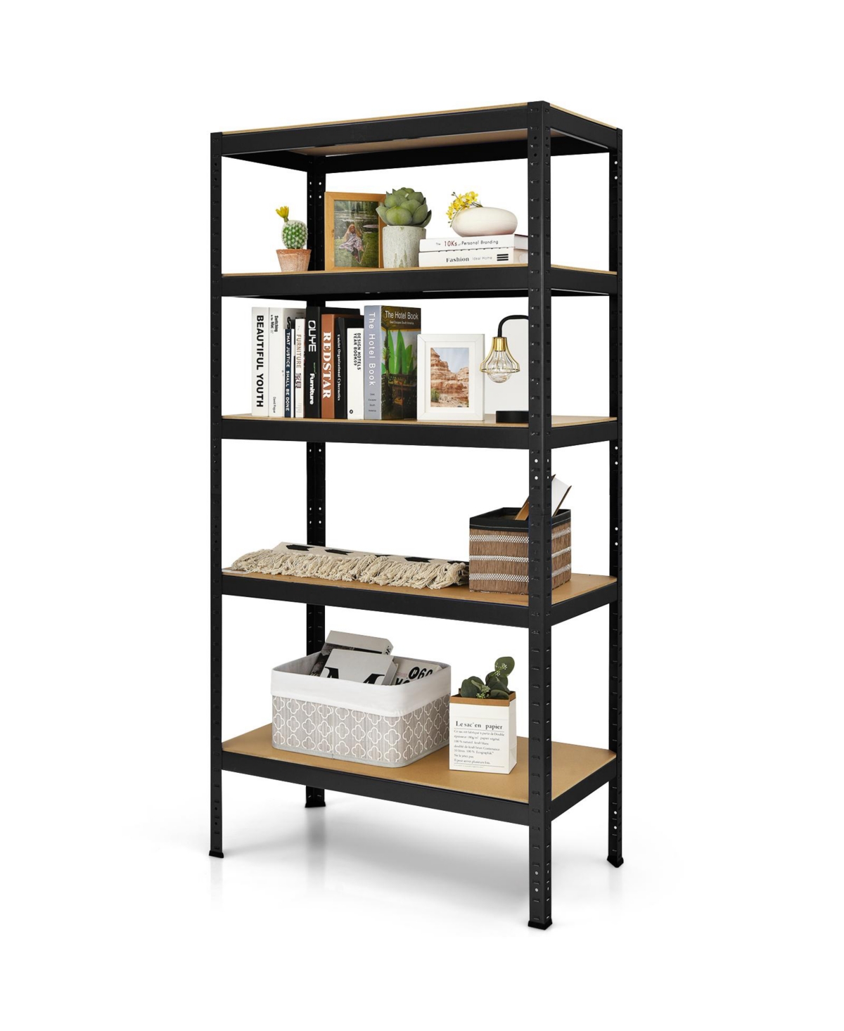 Slickblue 71 inch Heavy Duty Steel Adjustable 5 Level Storage Shelves