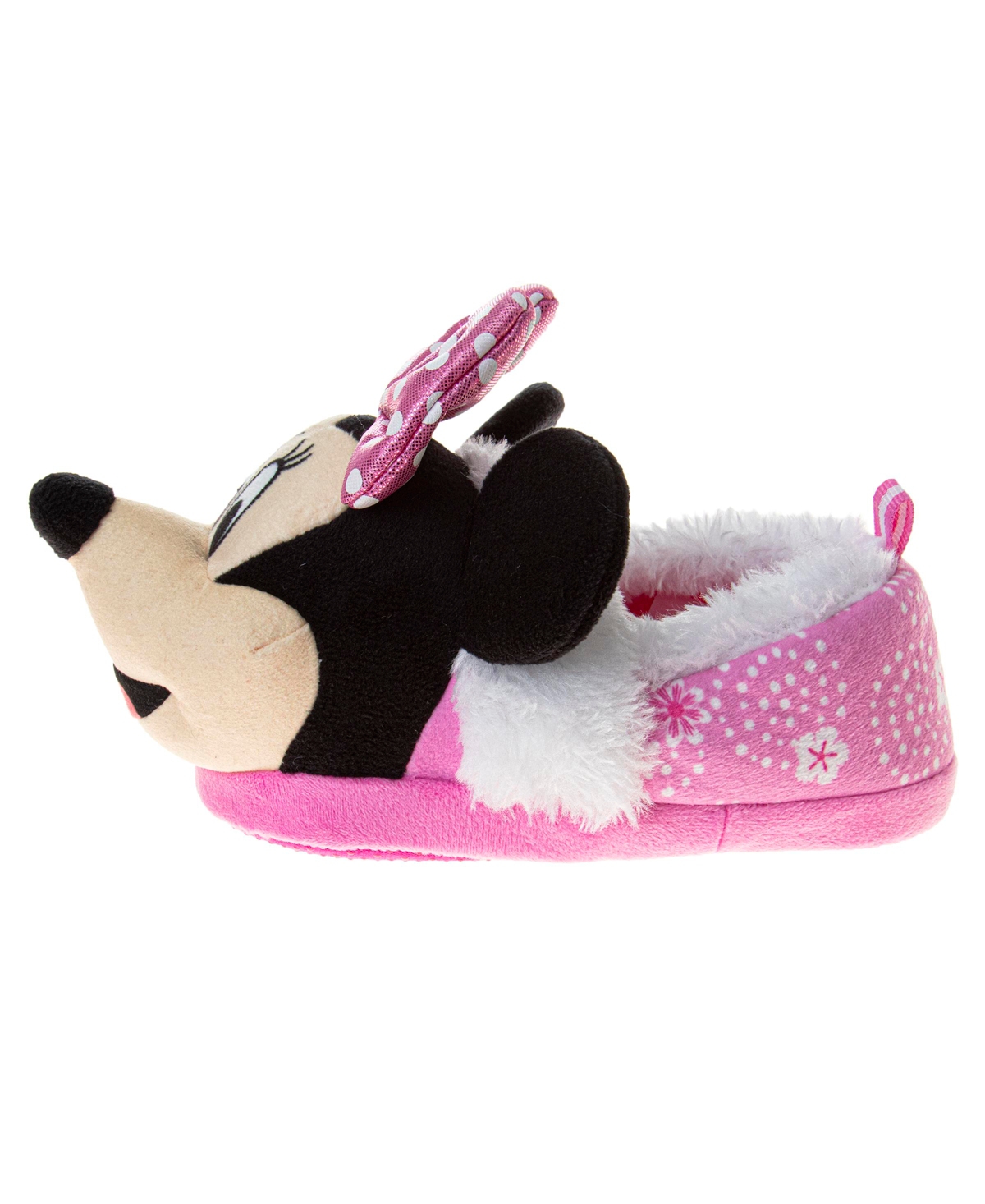 Disney Toddler And Little Girls Minnie Mouse Dual Sizes Slippers In Pink
