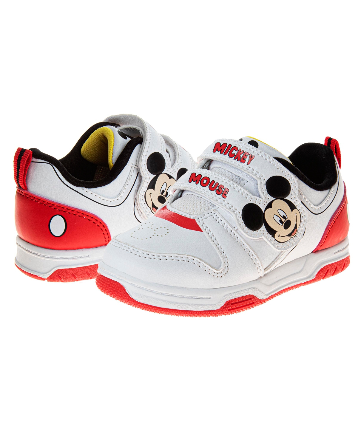 Disney Toddler And Little Boys Mickey Mouse Sneakers In White