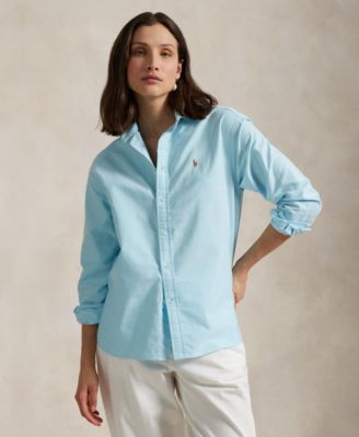 売れ筋商品|||ラルフローレン シャツ レディース トップス RELAXED FIT COTTON OXFORD SHIRT - Button-down blouse - wicket yellow Polo Ralph Lauren Women's Relaxed-Fit Cotton Oxford Shirt