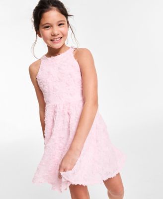 Big Girls Halter Micro Soutache Social Dress