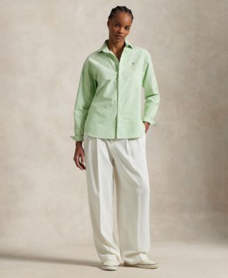 Women's Relaxed-Fit Cotton Oxford Shirt 