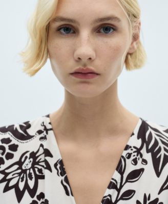 Women's Belt Printed Jumpsuit