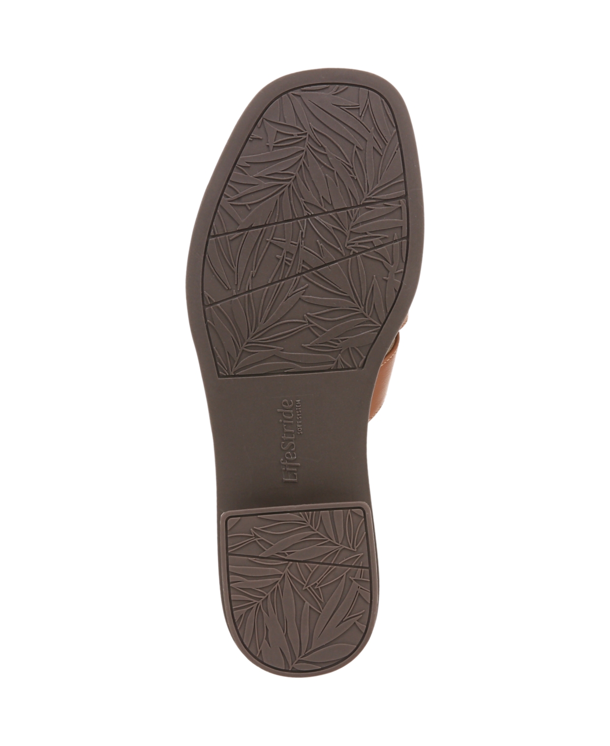 LIFESTRIDE WOMEN'S ROYALTY BIT SQUARE OPEN TOE SLIDE SANDALS 