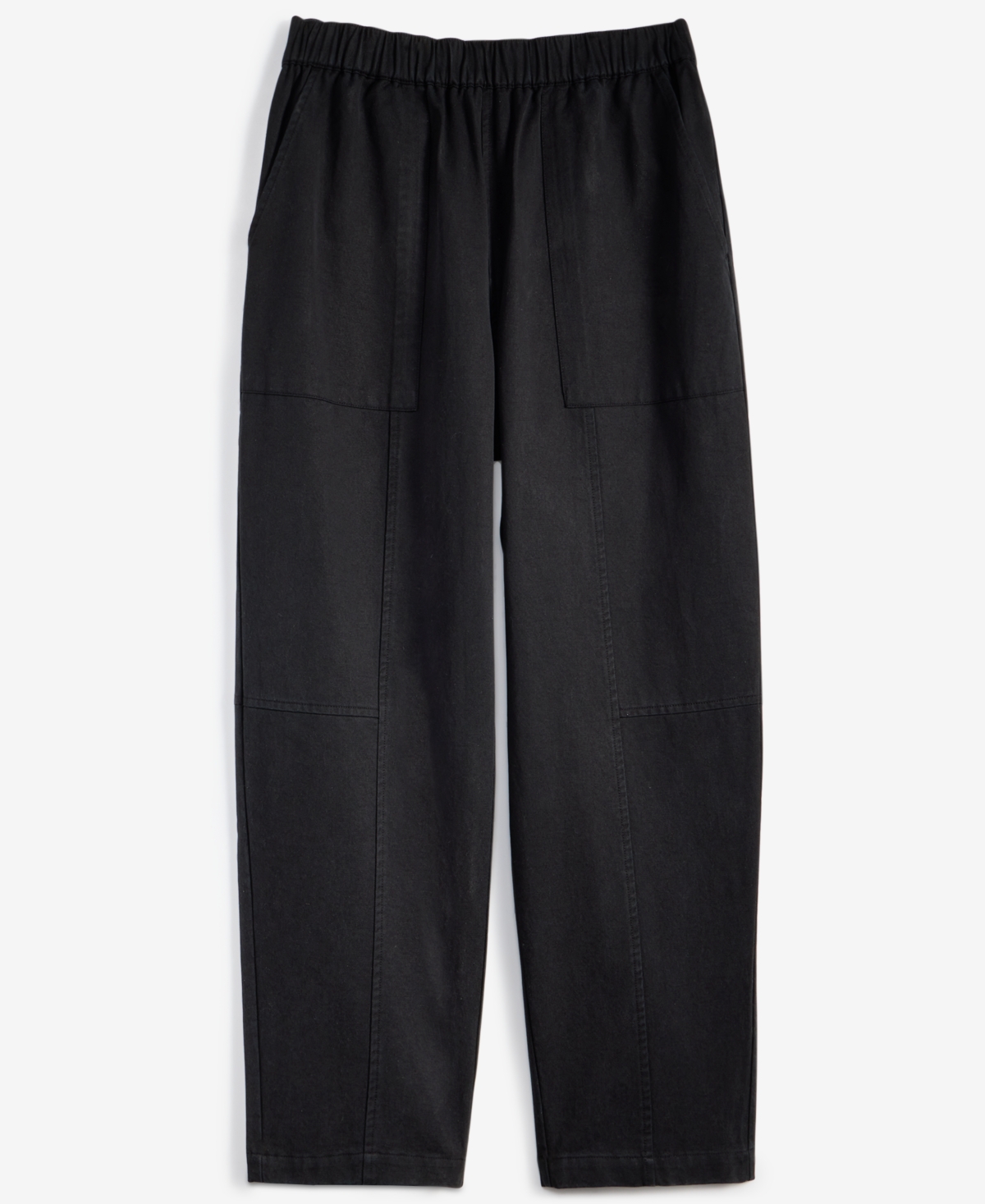 On 34th Women's Pull-on Utility Barrel Pants, Exclusively At Macy's In Deep Black