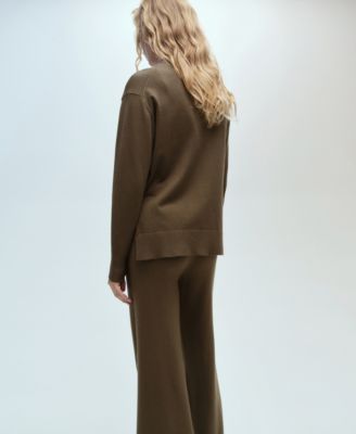 Women's Perkins Neck Knitted Sweater