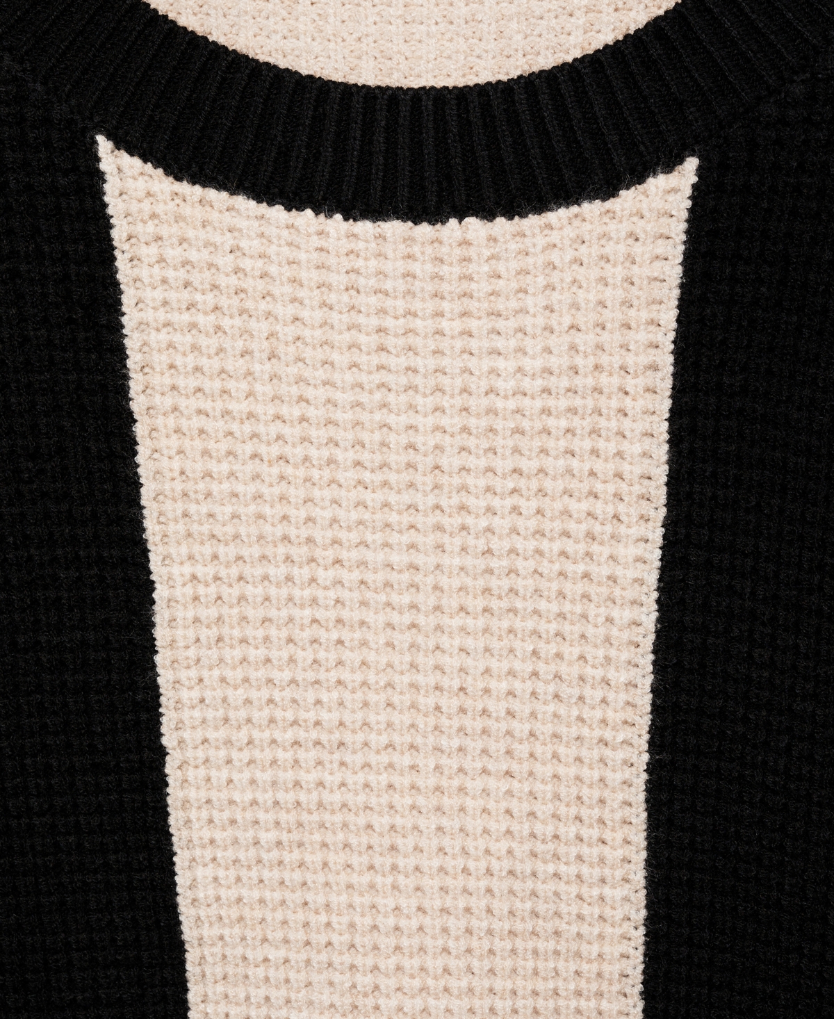 Mango Knit Striped Sweater Black In Black