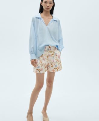 Women's Floral Dart Shorts