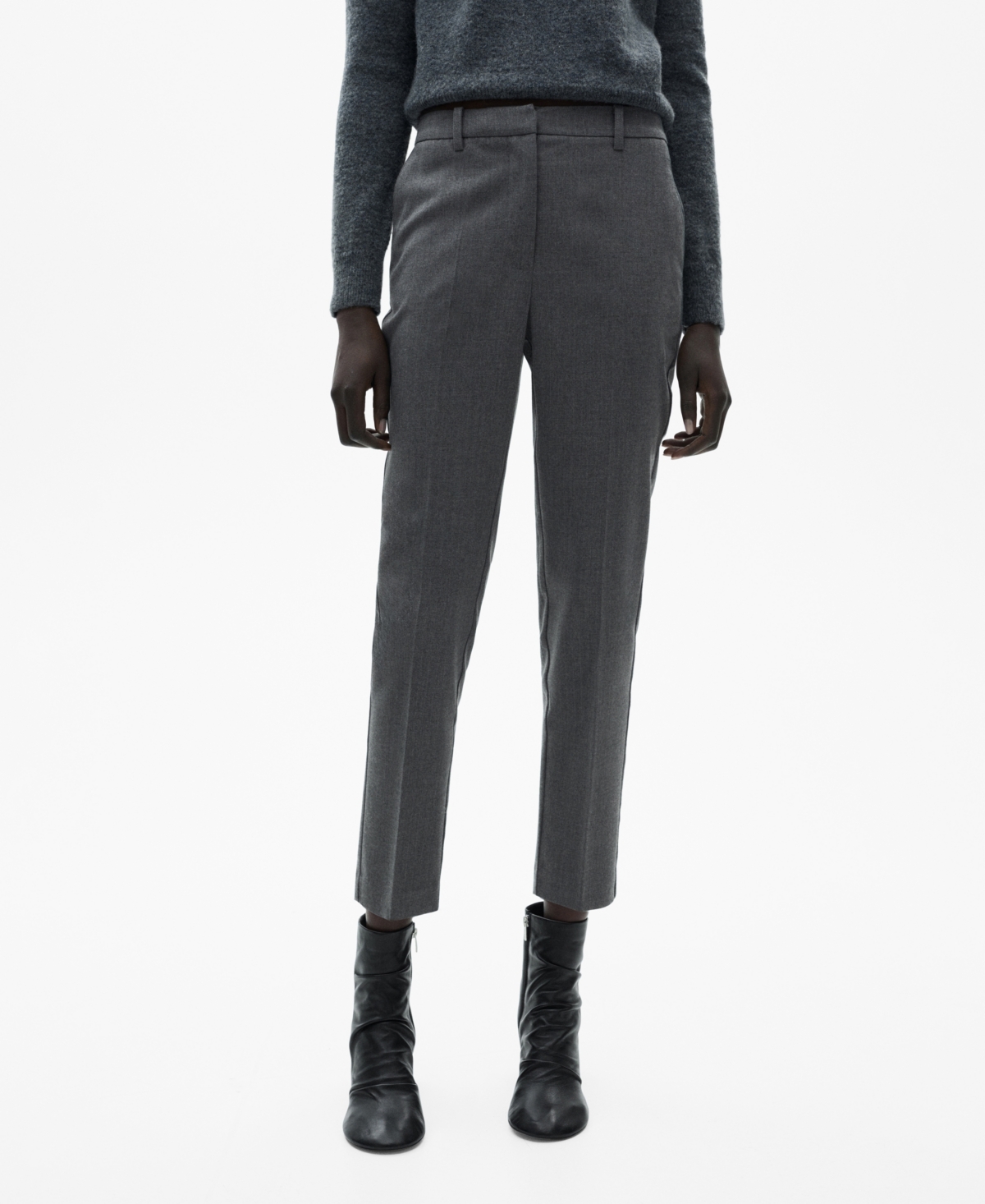 Women's Crop Skinny Pants - Gray