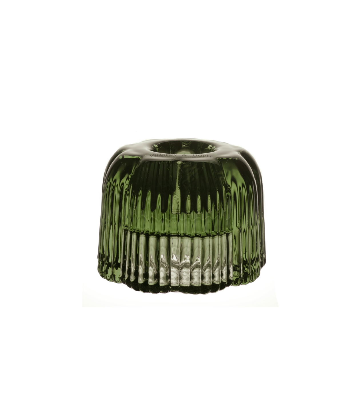 Villeroy & Boch Fleur Muli Functional Votive & Taper Candleholder In Olive Green