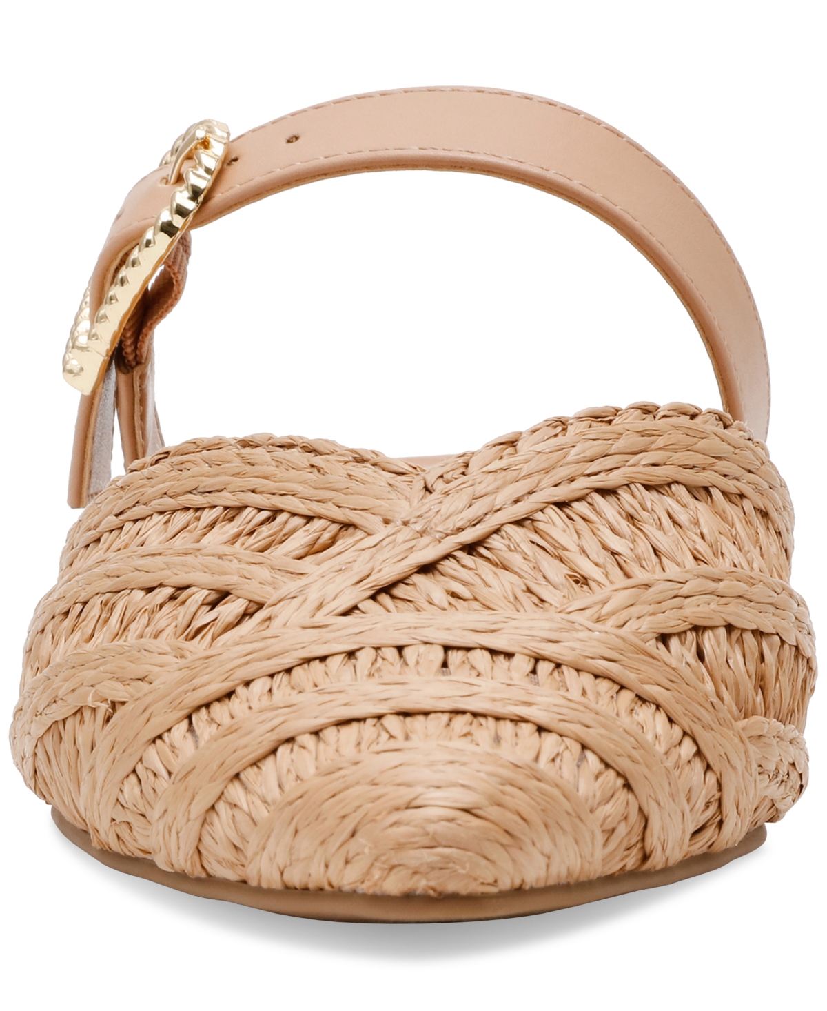 Dv Dolce Vita Women's Domain Raffia Woven Flat Mules In Natural Raffia