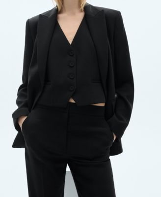 Women's Buttons Detail Suit Vest