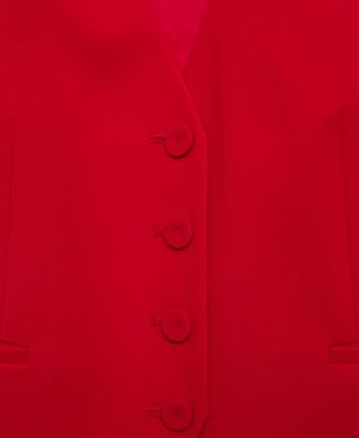 Women's Buttons Detail Suit Vest