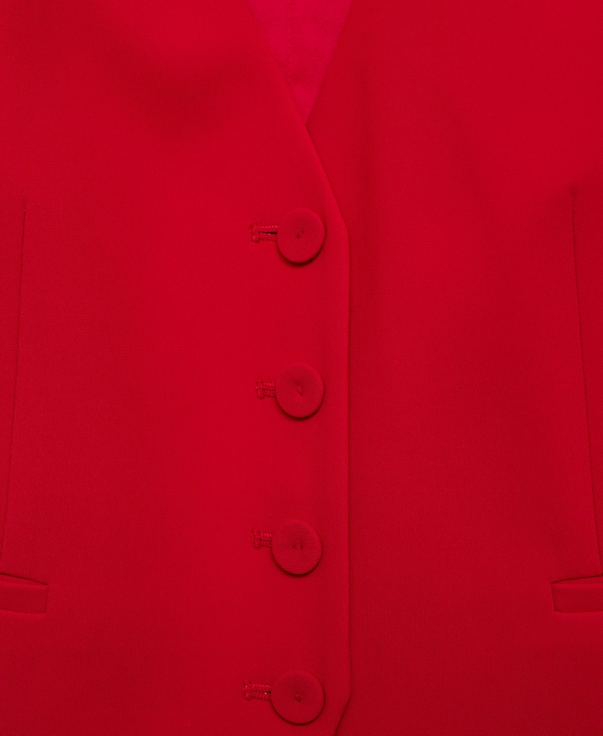 Mango Iguana Cotton Blend Vest In Red