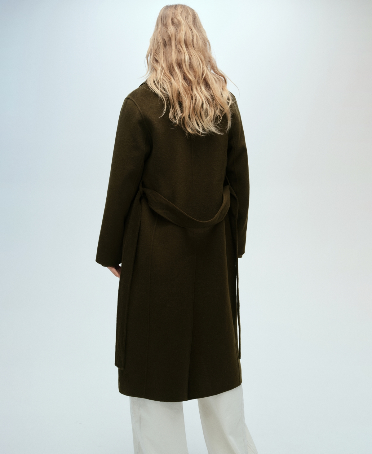 MANGO WOMEN'S BELT HANDMADE COAT