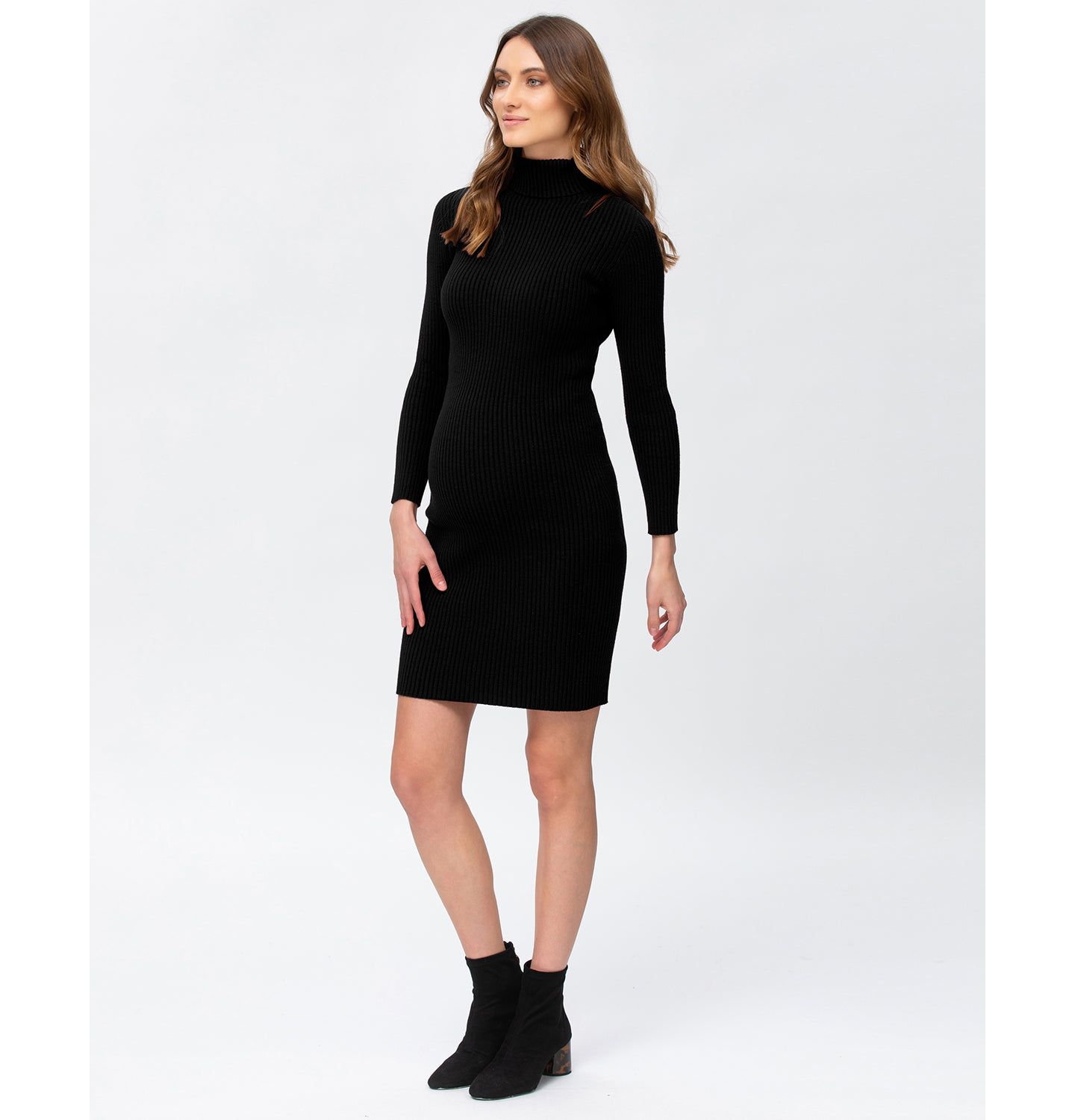 PIETRO BRUNELLI MATERNITY Женское платье Pietro Brunelli Celeste для беременных, цвет: Чёрный — фото 3