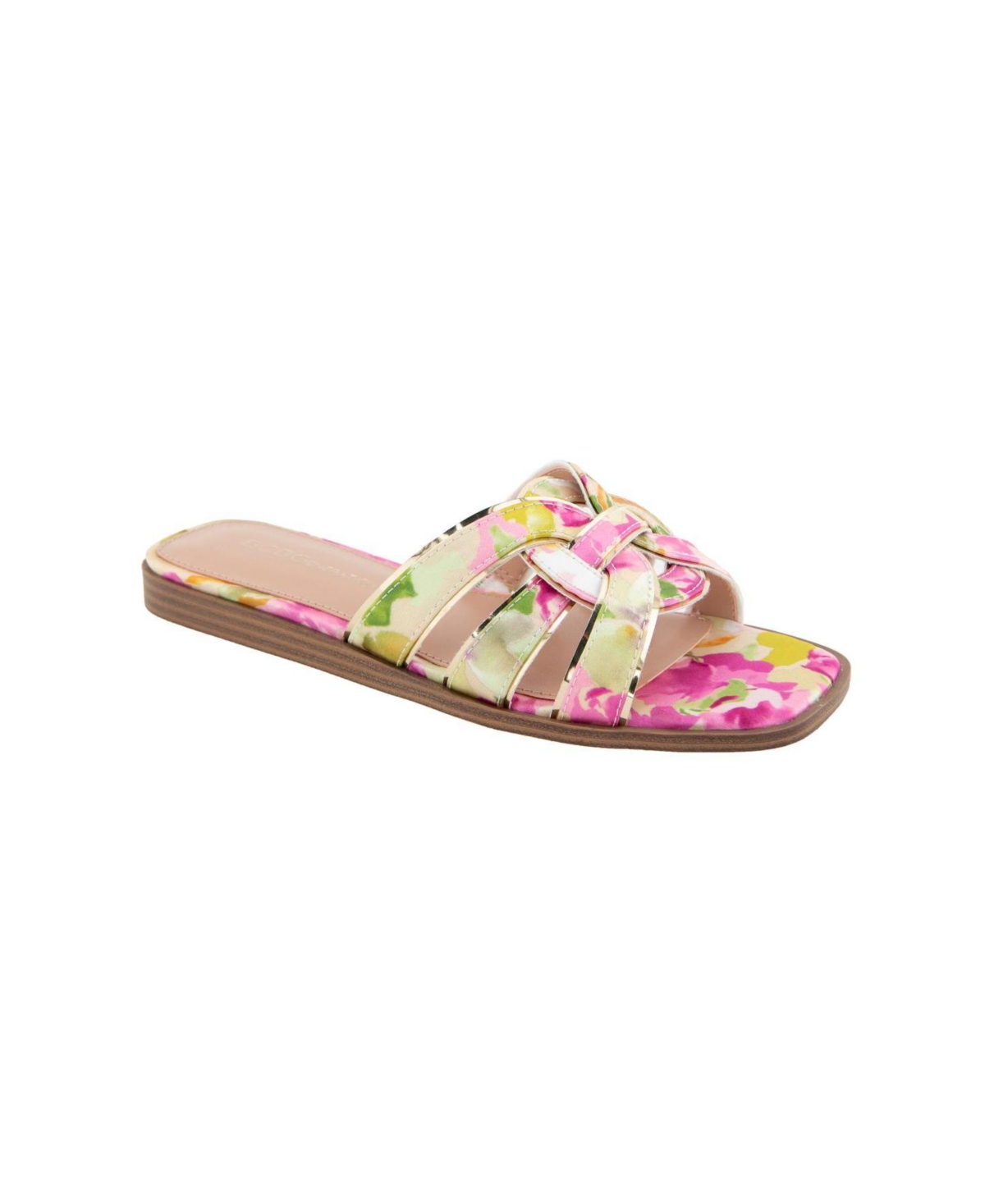 Bcbgeneration Women's Meltem Slide Flat Sandals In Multi Floral