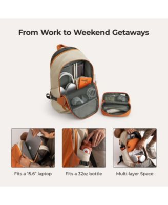 Soar 25L 180° Open Clamshell Travel Backpack Set GREY