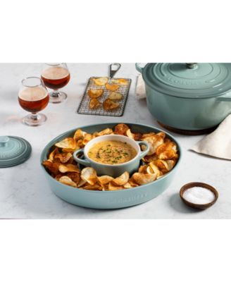 Stoneware Oval 13" Chip and Dip Platter