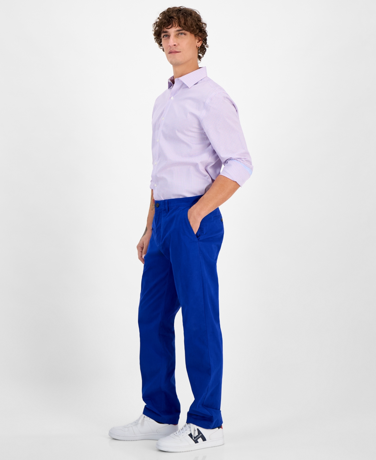 TOMMY HILFIGER MEN'S TH FLEX STRETCH REGULAR-FIT CHINO PANT 