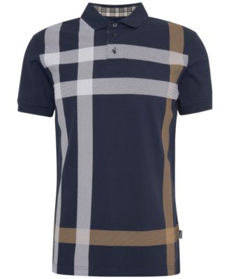 Men's Blaine Oversized Tartan-Print Polo