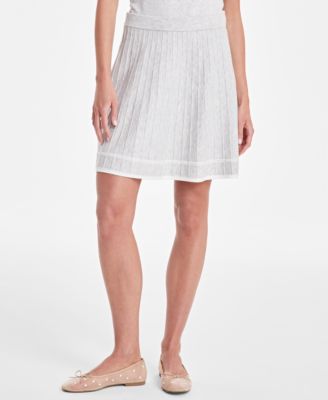 Women's Tipped Flare Sweater Skirt, Exclusively at Macy's