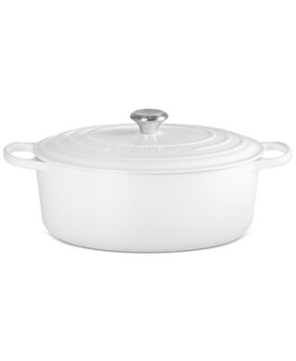 Signature Enameled Cast Iron 8-Qt, Oval Dutch Oven