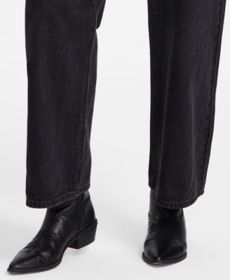 Women's Cinch-Waist Lightweight Baggy Jeans