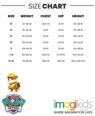 Boys Chase Marshall Skye Zuma Rubble Zip Up Cosplay Coverall to