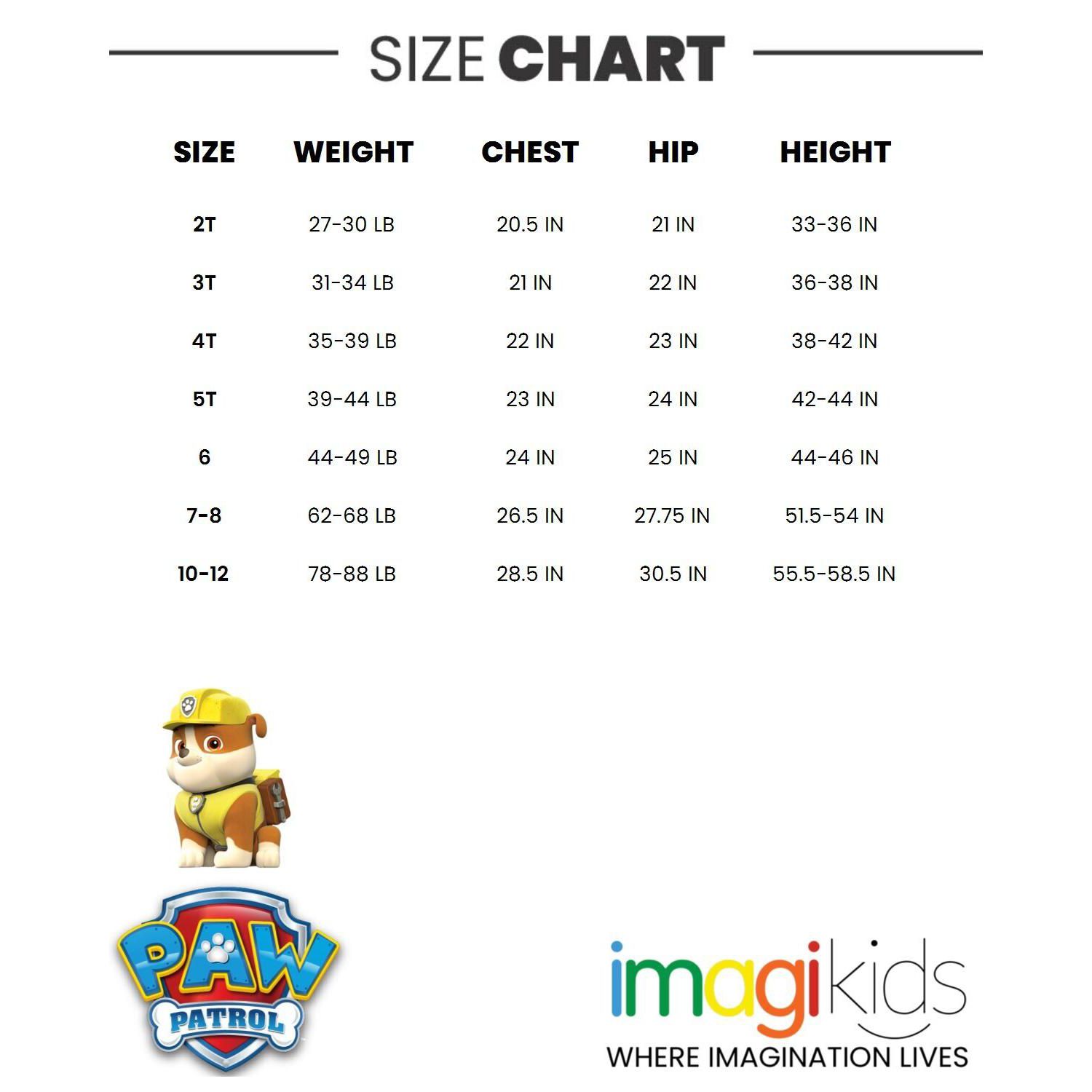 Little Boys ( 6 , 10-12 ) Chase Marshall Skye Zuma Rubble Zip Up Cosplay Coverall