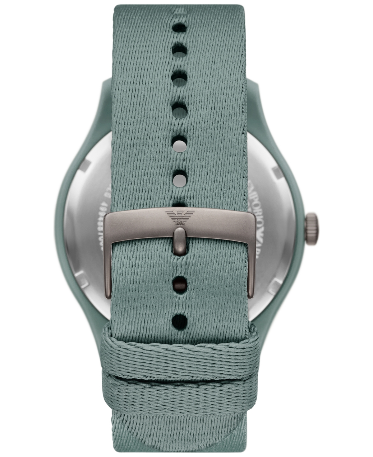 Emporio Armani Men's Green Tide Ocean Material Strap Watch 45mm In Green