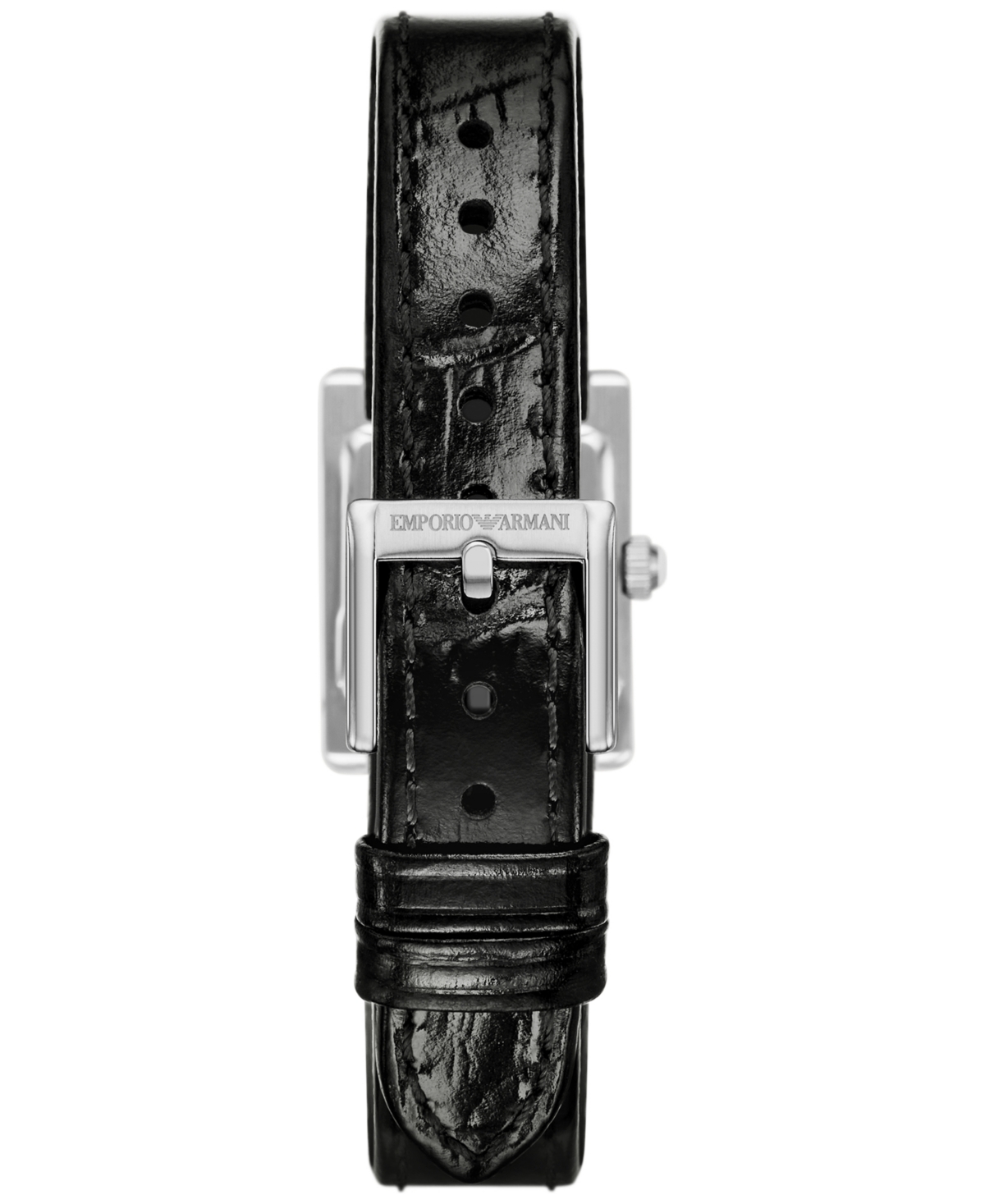 Emporio Armani Women's Black Leather Strap Watch 20mm