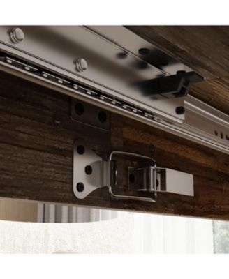 78.7 in. Width, Rectangular Brown Grain Wood Extendable Writing Desk Office Commercial Desk, Computer Meeting Table