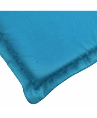 Sun Lounger Cushion Blue 78.7"x19.7"x1.2" Fabric