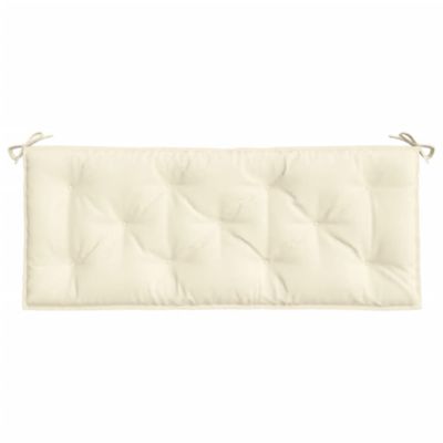 Garden Bench Cushion Cream White 47.2"x19.7"x2.8" Oxford Fabric