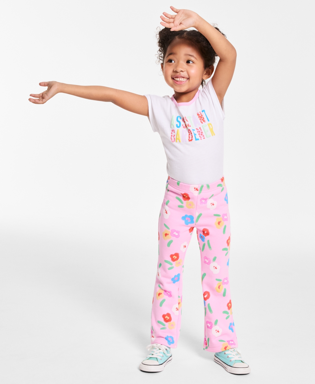 EPIC THREADS TODDLER GIRL FLORAL FLARED PANTS, EXCLUSIVELY AT MACY'S 