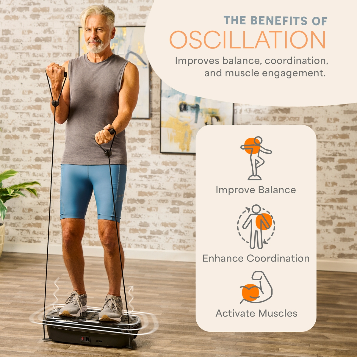 LifePro Compact Vibration Plate with Acupressure Nodes – Full Body Exercise for Lymphatic Drainage & Pain Relief