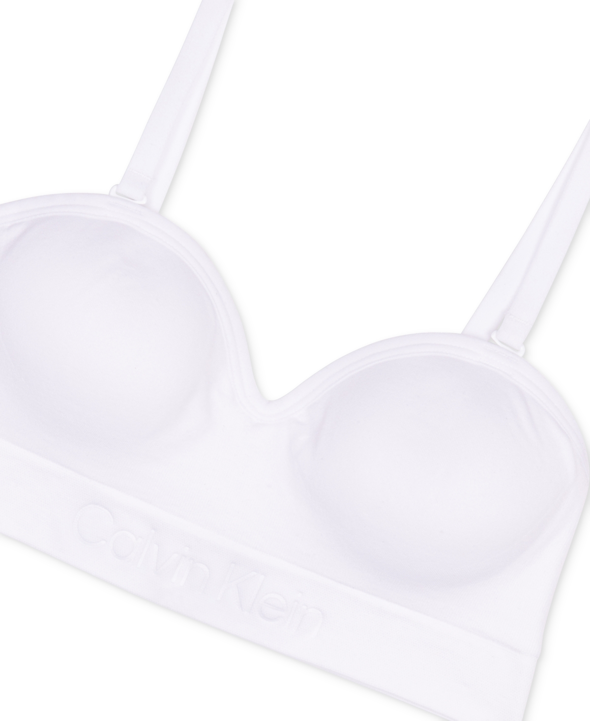 CALVIN KLEIN BIG GIRLS SEAM-FREE EMBOSSED STRAPLESS BRA 