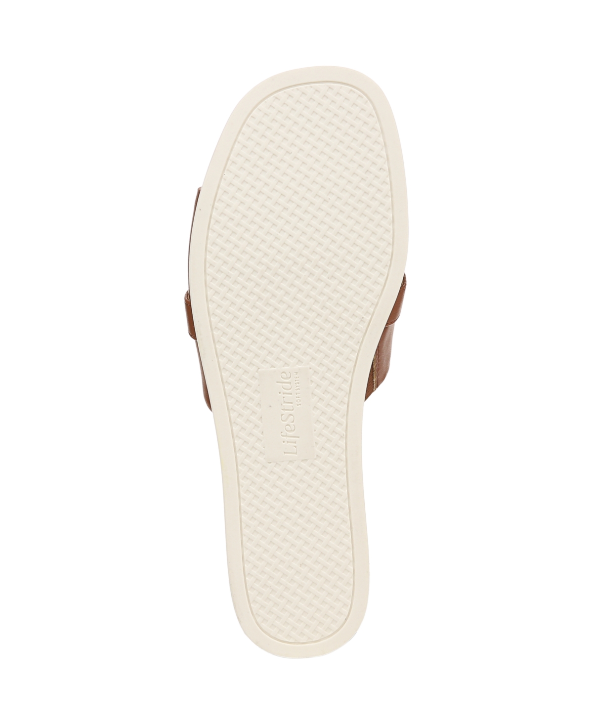 Lifestride Geneieve Platform Sandal In Tan Faux Leather