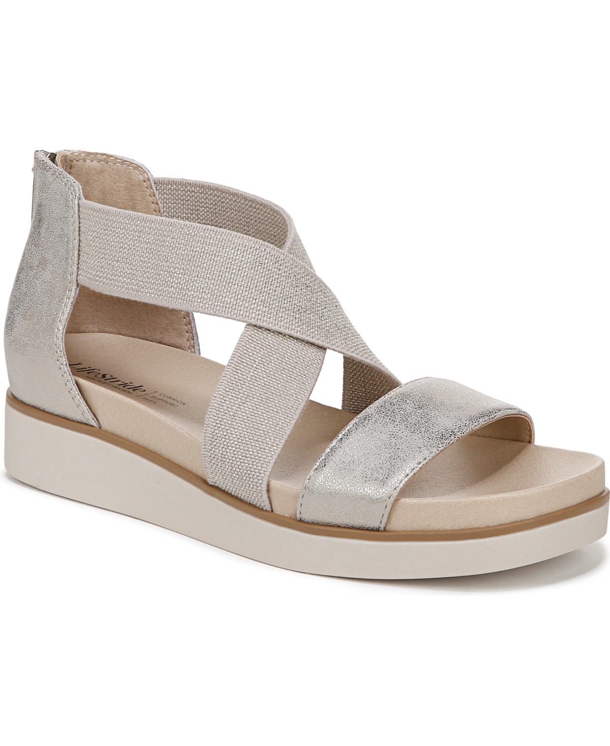 LIFESTRIDE WOMEN'S GISELLE SPORT PLATFFORM SANDALS 