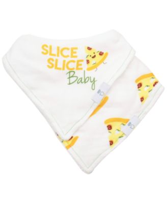 Slice Slice Baby And Pizza 2 Pack Muslin & Terry Cloth Bib Set