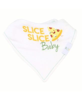 Slice Slice Baby And Pizza 2 Pack Muslin & Terry Cloth Bib Set