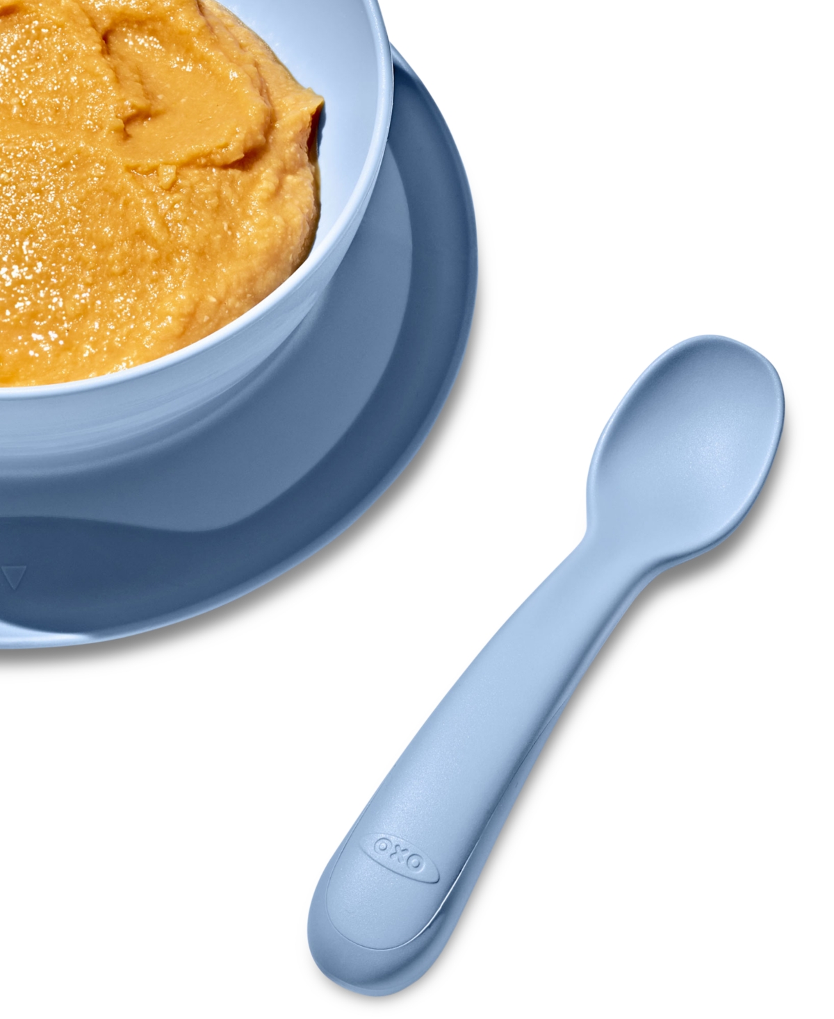 Oxo Tot 2-pack Flexible Silicone Feeding Spoons In Opal And Dusk