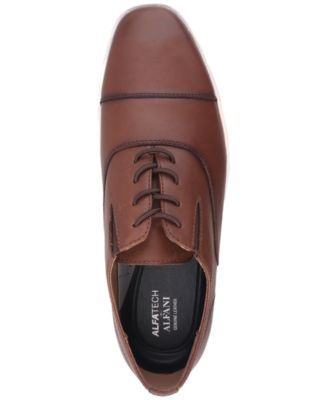 Men's Callowayy Leather Lace-Up Cap-Toe Sneakers, Exclusively at Macy's 