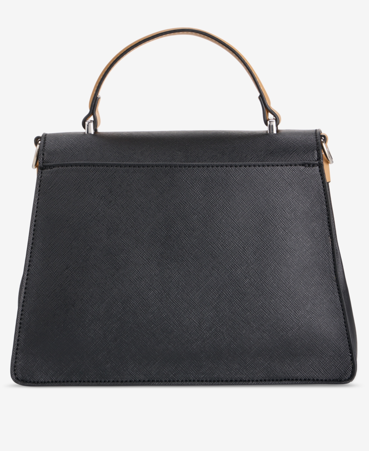 Giani Bernini Saffiano Top Handle Flap Small Top Handle Crossbody, Exclusively At Macy's In Black