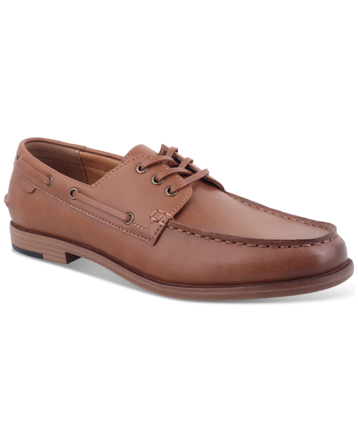 Men's Scottiee Lace-Up Boat Shoes, Exclusively at Macy's - Acorn Brown